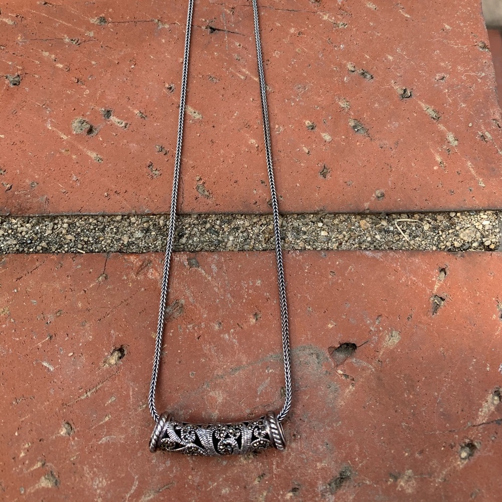 Foxtail Marcasite Necklace